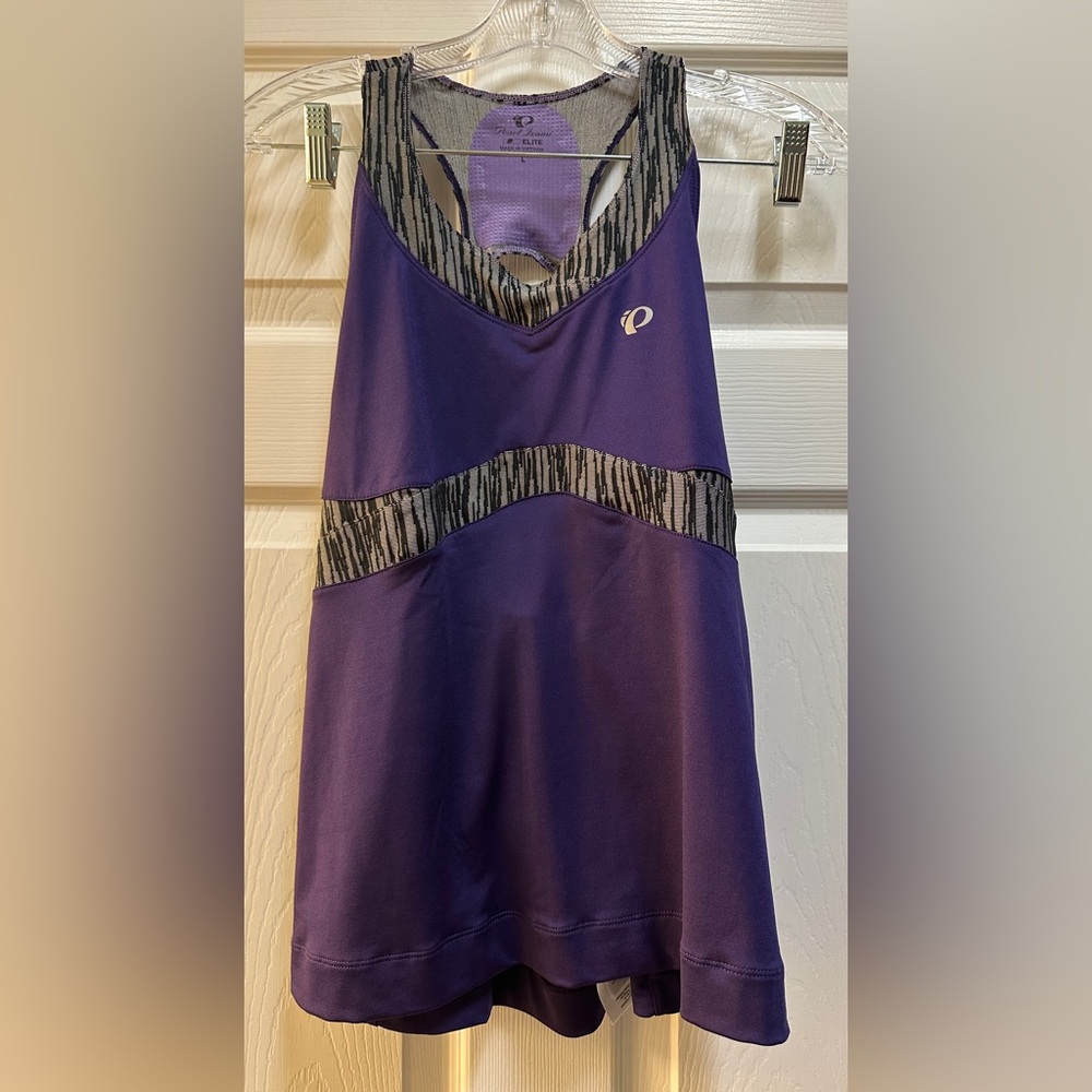 Pearl Izumi Elite Women’s Purple Cycling Sleeveless Jersey Size Large Pockets